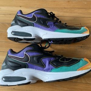 Nike Air Max2 light black contrast stitching sneakers-size 10.5